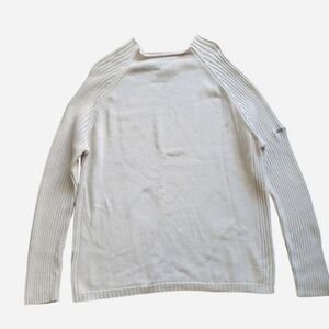 Polo Jeans Co 90s Men's Cream Long Sleeve Knit Sweater Size XL